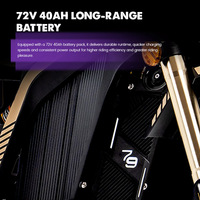Moto tout-terrain 72V 12kW avec batterie Li-Ion 79Bike Lynx