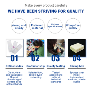 Preparazione Biologica per Scienze Mediche, Marca YULIN, Vetrini Microscopici in Vetro per Uso Generale, Estratti Vegetali per Insegnamento <span class=keywords><strong>HE</strong></span>, Certificati CE/ISO - Product Image 2
