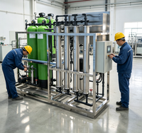 Système de filtration d'eau par osmose inverse à énergie solaire, installation RO portable pour l'alimentation en eau potable des zones éloignées et des villages
