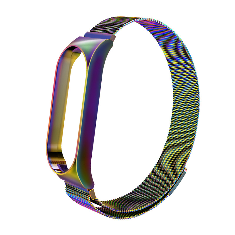 xiaomi mi band 5/ 6m correa de metal magnética azul - siete colores