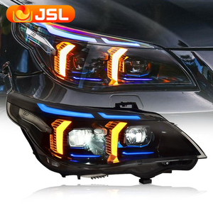 Luces de coche para <span class=keywords><strong>BMW</strong></span> E60 LED faro proyector lente 2003-2009 523i 530i Angel Eye LED faro DRL accesorios Automotrices - Product Image 1