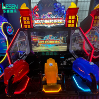 Nouvelle Machine de Jeu Commerciale à Monnayeur Dinosaur Rising pour 3 Personnes, avec Tir de Balles et Lancer d'Eau, pour Aire de Jeux pour Enfants