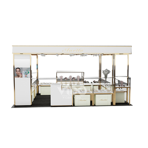 <span class=keywords><strong>Vitrina</strong></span> de Exhibición de Joyería de Vidrio Templado con Iluminación LED para Joyería - Product Image 1