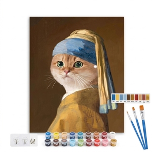 Pintura por Números de Gatos Modernos y <span class=keywords><strong>Famosos</strong></span> en 18 Colores, Pintura Acrílica Digital al Óleo <span class=keywords><strong>para</strong></span> Decoración del Hogar - Product Image 1
