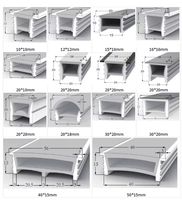 Nouveau design Flexible Silicone LED Profil Lumière Pliable Led Canal diffuseur pour Led lumière linéaire éclairage décoratif