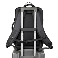 Grand sac à dos minimaliste pour ordinateur portable, imperméable et avec port USB, en tissu Oxford, extensible et léger, avec poche antivol dissimulée