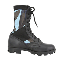 Bottes Tactiques de Combat Camouflage en Cuir Imperméables Doublure Moulée Doublesafe pour Hommes, Bottes du Désert