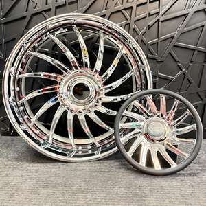 RCSR Llantas Forjadas Personalizadas de Perfil Profundo de 22, 24, 26, 28 Pulgadas con Borde Grande, 5x115 5x127, Cromadas y Pulidas para Coches Clásicos - Product Image 3