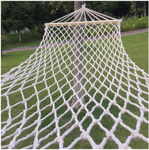 उष्णकटिबंधीय ब्राजील-शैली पोर्टेबल कैनवास झूला जाल झूला के साथ ठोस लकड़ी स्प्रेडर - Product Image 5