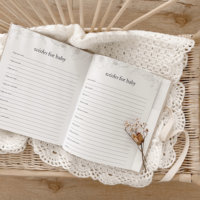 LABON Journal de prière de grossesse Livre de mémoire Journal neutre pour bébé et maman Livre personnalisé Cadeau pour bébé