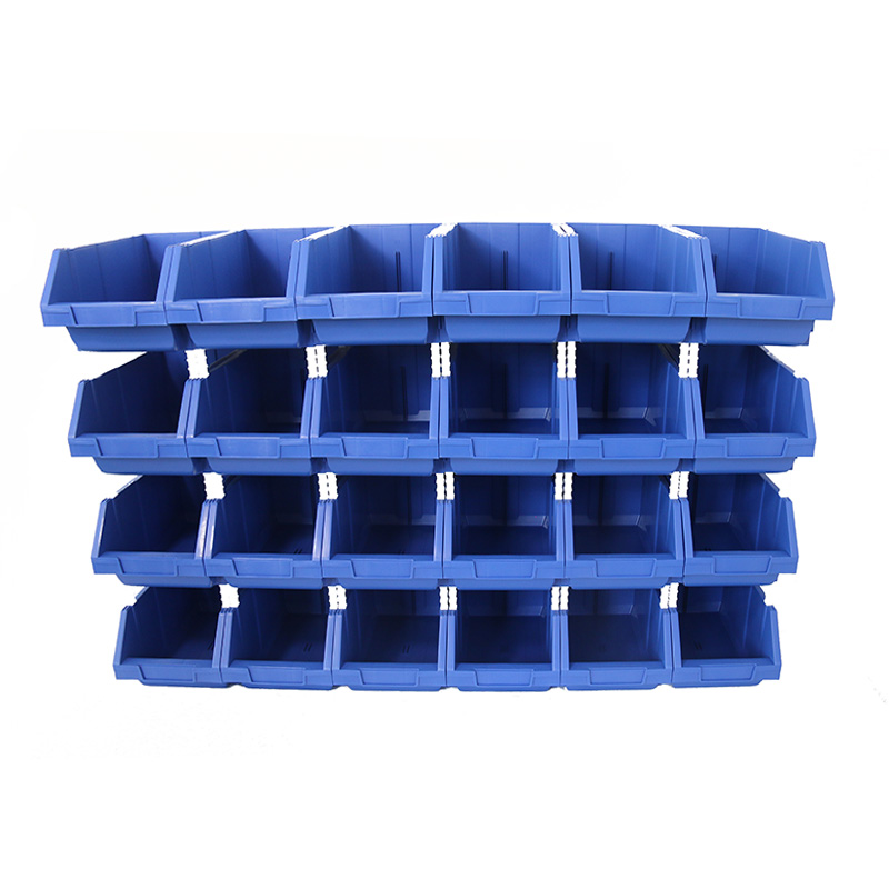 Plastic Wall Mounted Picking Bins Voor Magazijn Opslag Bin Planken Met Hang Bin Voor Louvered Panel Rack