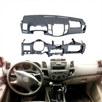MAICTOP Kit d'Accessoires Intérieur de Voiture de Haute Qualité Tableau de Bord en Plastique RHD/LHD Panneau de Couverture pour Toyota Hilux Vigo 2005-2014