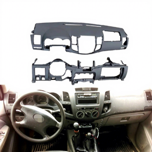 MAICTOP Kit d'Accessoires Intérieur de Voiture de Haute Qualité Tableau de Bord en Plastique RHD/LHD Panneau de Couverture pour Toyota Hilux Vigo 2005-2014 - Product Image 1
