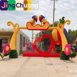 Esculturas Artificiales Verdes para Exteriores, Modelos <span class=keywords><strong>de</strong></span> Plantas Verdes, Esculturas <span class=keywords><strong>de</strong></span> <span class=keywords><strong>Animales</strong></span> para Parques y Patios Cuadrados - Product Image 1