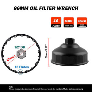 Oil Filter Cover <b>Wrench</b> 95mm Hex Metric For BMW Volvo Filter Caps - Product Image 4