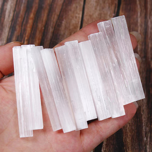 Bastoncini di Selenite bianca naturale bacchette Energy Reiki <span class=keywords><strong>cristalli</strong></span> grezzi striscia di Selenite di pietra grezza - Product Image 1