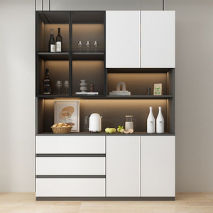 <span class=keywords><strong>Buffet</strong></span> latéral moderne de luxe autoportant, <span class=keywords><strong>buffet</strong></span> modulaire, cuisine, <span class=keywords><strong>blanc</strong></span>, grand placard de rangement pour aliments, armoire de rangement - Product Image 1