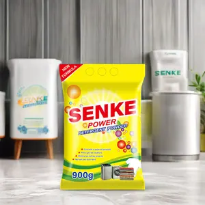 900g SENKE Brand Stains Remover Multi-purpose Detergent Laundry Household Cleaning Strong Fragrance Powder Soap from Supplier