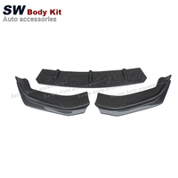 Pemisah Bumper depan gaya FD serat karbon, untuk BMW M5 G30 G38 F90 modifikasi Upgrade Bumper depan bibir Kit performa mobil
