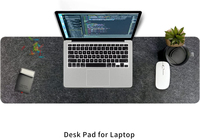 Grand tapis de souris antidérapant en feutre avec Logo personnalisé pour bureau