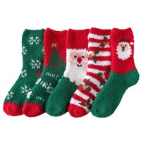 Meilleures chaussettes de Noël à motifs de dessins animés, chaussettes chaudes unisexe pour l'automne et l'hiver, chaussettes d'intérieur, vente en gros