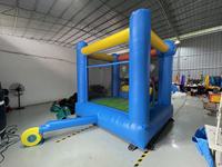 Château gonflable de qualité commerciale 4m x 3m en PVC, certification CE, garantie 12 mois, taille personnalisable pour les fêtes
