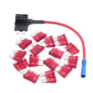 Fusible en ligne personnalisé ATC ACU ACN ACS ACZ, câble 16AWG 150mm, clip de fusible non destructif pour faisceau de câbles automobile - Product Image 2