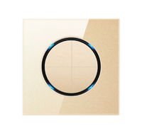 UK 13A Standard panneau en verre trempé interrupteurs prises pour les maisons lumière modulaire USB gang cover