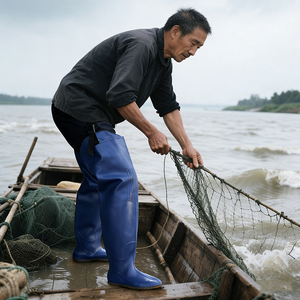 Fabricant de bottes en PVC avec logo personnalisé, bottes de terrain pour la pêche, le jardin, l'agriculture, les agriculteurs, bottes de rizière pour hommes et femmes, vêtements de travail - Product Image 4