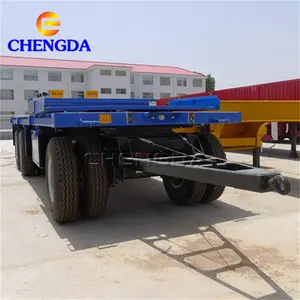 Customizable 3 Axles Cargo Truck Full Trailer Trailer With Hook Truck Trailers For Sale