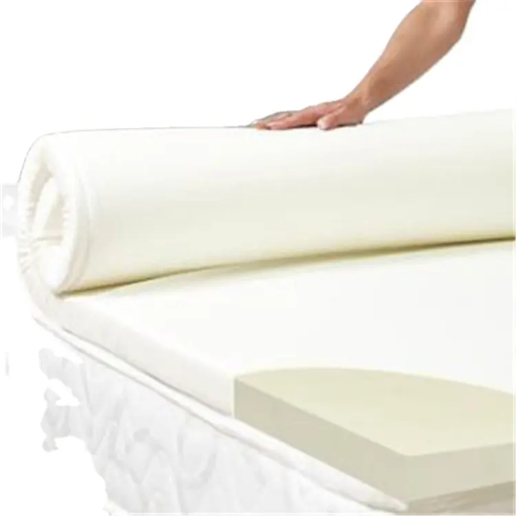 Couvre-matelas de 4 pouces, 1 pièce, dessus de matelas en mousse à mémoire de forme, confortable et doux