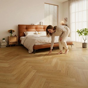 Parquet <span class=keywords><strong>en</strong></span> chêne blanc imperméable à l'eau, large <span class=keywords><strong>planche</strong></span> 15 mm, 3 couches, bois d'ingénierie, protection antibactérienne pour hôtel, cuisine, salle de bain - Product Image 6