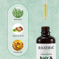 Minyak Rambut & Kulit Kepala Alami Grosir 60ml dengan Rosemary dan Biotin Anti-ketombe, Melembapkan dan Meningkatkan Folikel Rambut