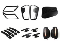 6 pièces/ensemble complet Combo Kit noir accessoires extérieurs pour Nissan Np300 2021 Navara 2022 garniture couverture 4x4