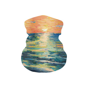 Pañuelo Artístico de Seda Láctea para Cuello, Protección Solar, Deportes al Aire Libre, Ciclismo, Protección UV, Diseño Floral para Adultos - Product Image 2