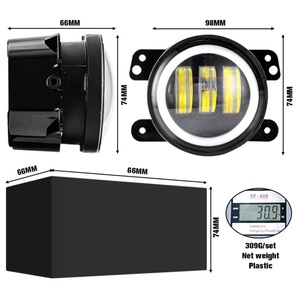 Luces Antiniebla LED de 4 Pulgadas con Anillo Halo, Ojos de Ángel, Lente LED, Luz de Trabajo DRL para Jeep Wrangler, Luz Antiniebla LED para Conducción Todoterreno - Product Image 5