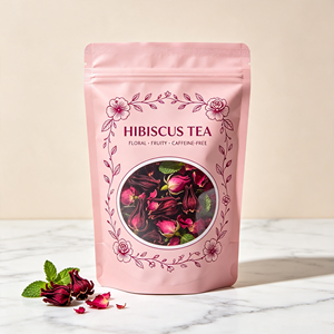 Bolsa Doypack Personalizada con Impresión a Granel, Precio de Fábrica, 250g/500g, Bolsa con Cierre para Té Aromático, Ventana Transparente para Empaque de Té MOPP - Product Image 2