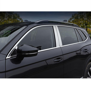 Garnitures de fenêtre de voiture en acier inoxydable décoration pour Volkswagen VW <span class=keywords><strong>Taos</strong></span> 2018 2019 2020 2021 2022 2023 2024 Tharu accessoires kit auto - Product Image 2