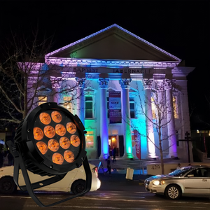 12x18W IP65 Étanche Batterie LED Par Light 6in1 Lumières de Scène avec RGBWA UV DMX512 Mode de Contrôle avec Flight Case - Product Image 4