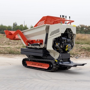 <b>Garden</b> Crawler Mini Dumper Truck with PLC & Pump Heavy-Duty Hand Push <b>Cart</b> 550kg Capacity Gasoline Powered - Product Image 3
