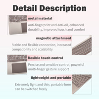 Nouveau clavier sans fil en plastique pour Surface Laptop Go 1/2 Gen 2020 2022 avec pavé tactile Interface Type-C pour une productivité accrue