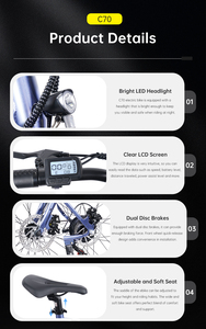 Bicicleta Eléctrica al por Mayor desde Almacén Europeo con Motor de 250W, Neumáticos 700c*40c, 36v 10.4ah, Frenos de Disco, para Adultos - Product Image 4