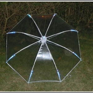 Paraguas Recto LED Transparente POE/PVC con Luz Intermitente para Lluvia, Regalos Empresariales, Control Manual, Resistente al Viento - Product Image 4