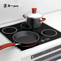 Layanan dukungan aplikasi ponsel 220V-240V 4 zona induksi Hob dalam 60cm untuk meja Logo cetak marmer buatan
