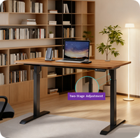 Support de tasse pour bureau de gaming électrique à moteur unique en métal OEM/ODM Bureau Ergonomique à Hauteur Réglable pour Gamers avec Mémoire
