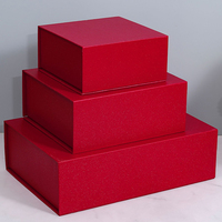 Boîte rigide texturée laminée réutilisable avec couvercle rabattable et doublure en éponge, emballage gaufré pour cadeaux de marque cosmétique, vente en gros usine
