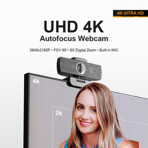 Cámara Web USB 4K HD con Micrófono Estéreo Dual, Sensor CMOS H500, 1 Año de Garantía, para PC, Transmisión <span class=keywords><strong>en</strong></span> <span class=keywords><strong>Vivo</strong></span>, Videoconferencias, 8 Megapíxeles, <span class=keywords><strong>en</strong></span> Stock - Product Image 2