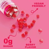 Gommes à la canneberge pour femmes végétaliennes sans sucre OEM 50 milliards d'UFC 10 souches prébiotiques enzymes digestives et probiotiques