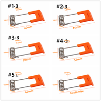 Support de fixation à ressort personnalisé pour profil MERLUZZO-T pour éclairage encastré, clips à ressort pour profil en T, accessoires pour rail d'éclairage