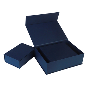Large blue magnetic packaging Custom design printing Rigid Box
